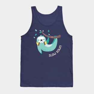 Lazy Sloth Slow Down Tank Top